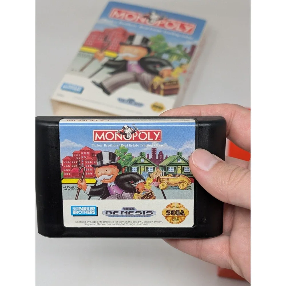 Sega Genesis Monopoly Game Cardboard Box Good Condition VTG 90s‎